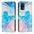 Custodia Portafoglio In Pelle Fantasia Modello Cover con Supporto Y01X per Oppo A94 4G Cielo Blu