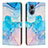 Custodia Portafoglio In Pelle Fantasia Modello Cover con Supporto Y01X per Oppo Reno8 Lite 5G