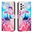 Custodia Portafoglio In Pelle Fantasia Modello Cover con Supporto Y01X per Samsung Galaxy A53 5G Multicolore