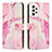 Custodia Portafoglio In Pelle Fantasia Modello Cover con Supporto Y01X per Samsung Galaxy A53 5G Rosa