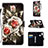 Custodia Portafoglio In Pelle Fantasia Modello Cover con Supporto Y02B per Samsung Galaxy A10s