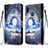 Custodia Portafoglio In Pelle Fantasia Modello Cover con Supporto Y02B per Samsung Galaxy A10s Blu Notte