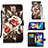 Custodia Portafoglio In Pelle Fantasia Modello Cover con Supporto Y02B per Samsung Galaxy A11 Nero