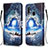 Custodia Portafoglio In Pelle Fantasia Modello Cover con Supporto Y02B per Samsung Galaxy A20e