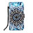 Custodia Portafoglio In Pelle Fantasia Modello Cover con Supporto Y02B per Samsung Galaxy Quantum2 5G