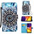 Custodia Portafoglio In Pelle Fantasia Modello Cover con Supporto Y02B per Samsung Galaxy Quantum2 5G Multicolore