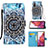 Custodia Portafoglio In Pelle Fantasia Modello Cover con Supporto Y02B per Samsung Galaxy S20 FE 5G Multicolore