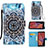 Custodia Portafoglio In Pelle Fantasia Modello Cover con Supporto Y02B per Samsung Galaxy XCover 5 SM-G525F Multicolore