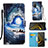 Custodia Portafoglio In Pelle Fantasia Modello Cover con Supporto Y02B per Xiaomi Poco M3