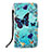 Custodia Portafoglio In Pelle Fantasia Modello Cover con Supporto Y02B per Xiaomi Redmi 10C 4G Cielo Blu
