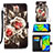 Custodia Portafoglio In Pelle Fantasia Modello Cover con Supporto Y02B per Xiaomi Redmi Note 9