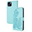 Custodia Portafoglio In Pelle Fantasia Modello Cover con Supporto Y02X per Apple iPhone 13 Cielo Blu