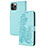 Custodia Portafoglio In Pelle Fantasia Modello Cover con Supporto Y02X per Apple iPhone 13 Pro Cielo Blu