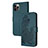 Custodia Portafoglio In Pelle Fantasia Modello Cover con Supporto Y02X per Apple iPhone 13 Pro Verde