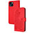 Custodia Portafoglio In Pelle Fantasia Modello Cover con Supporto Y02X per Apple iPhone 14 Plus Rosso