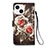 Custodia Portafoglio In Pelle Fantasia Modello Cover con Supporto Y03B per Apple iPhone 13