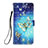 Custodia Portafoglio In Pelle Fantasia Modello Cover con Supporto Y03B per Samsung Galaxy A02s
