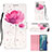 Custodia Portafoglio In Pelle Fantasia Modello Cover con Supporto Y03B per Samsung Galaxy Note 20 5G