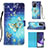 Custodia Portafoglio In Pelle Fantasia Modello Cover con Supporto Y03B per Samsung Galaxy Note 20 Ultra 5G