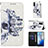 Custodia Portafoglio In Pelle Fantasia Modello Cover con Supporto Y03B per Samsung Galaxy S20 5G