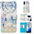 Custodia Portafoglio In Pelle Fantasia Modello Cover con Supporto Y03B per Samsung Galaxy S20 5G