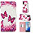 Custodia Portafoglio In Pelle Fantasia Modello Cover con Supporto Y03B per Samsung Galaxy S20 5G Rosa Caldo