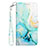 Custodia Portafoglio In Pelle Fantasia Modello Cover con Supporto Y03B per Samsung Galaxy S21 Plus 5G