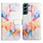 Custodia Portafoglio In Pelle Fantasia Modello Cover con Supporto Y03B per Samsung Galaxy S21 Plus 5G Colorato