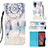 Custodia Portafoglio In Pelle Fantasia Modello Cover con Supporto Y03B per Samsung Galaxy XCover 5 SM-G525F