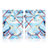 Custodia Portafoglio In Pelle Fantasia Modello Cover con Supporto Y04B per Apple iPad Air 2 Azzurro