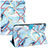 Custodia Portafoglio In Pelle Fantasia Modello Cover con Supporto Y04B per Apple iPad Air 3 Azzurro