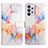 Custodia Portafoglio In Pelle Fantasia Modello Cover con Supporto Y04B per Samsung Galaxy A32 5G Blu