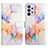 Custodia Portafoglio In Pelle Fantasia Modello Cover con Supporto Y04B per Samsung Galaxy M32 5G Blu