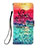 Custodia Portafoglio In Pelle Fantasia Modello Cover con Supporto Y04B per Samsung Galaxy S21 Plus 5G Rosso