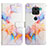 Custodia Portafoglio In Pelle Fantasia Modello Cover con Supporto Y04B per Xiaomi Redmi Note 9 Blu