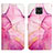 Custodia Portafoglio In Pelle Fantasia Modello Cover con Supporto Y04B per Xiaomi Redmi Note 9 Pro Max Rosa Caldo