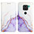 Custodia Portafoglio In Pelle Fantasia Modello Cover con Supporto Y04B per Xiaomi Redmi Note 9 Viola