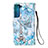 Custodia Portafoglio In Pelle Fantasia Modello Cover con Supporto Y05B per Samsung Galaxy S21 Plus 5G