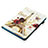 Custodia Portafoglio In Pelle Fantasia Modello Cover con Supporto Y06B per Apple iPad Mini 4