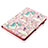 Custodia Portafoglio In Pelle Fantasia Modello Cover con Supporto Y06B per Apple iPad Mini 4 Rosa
