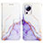 Custodia Portafoglio In Pelle Fantasia Modello Cover con Supporto YB4 per Xiaomi Mi 12 Lite NE 5G Viola