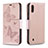 Custodia Portafoglio In Pelle Farfalla Cover con Supporto B01F per Samsung Galaxy A10