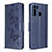 Custodia Portafoglio In Pelle Farfalla Cover con Supporto B01F per Samsung Galaxy A21