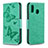 Custodia Portafoglio In Pelle Farfalla Cover con Supporto B01F per Samsung Galaxy A30 Oro Rosa