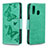 Custodia Portafoglio In Pelle Farfalla Cover con Supporto B01F per Samsung Galaxy A40