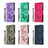 Custodia Portafoglio In Pelle Farfalla Cover con Supporto B01F per Samsung Galaxy A70