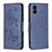 Custodia Portafoglio In Pelle Farfalla Cover con Supporto B01F per Samsung Galaxy M04