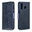 Custodia Portafoglio In Pelle Farfalla Cover con Supporto B01F per Samsung Galaxy M30