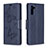 Custodia Portafoglio In Pelle Farfalla Cover con Supporto B01F per Samsung Galaxy Note 10 5G