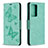 Custodia Portafoglio In Pelle Farfalla Cover con Supporto B01F per Samsung Galaxy Note 20 Ultra 5G
